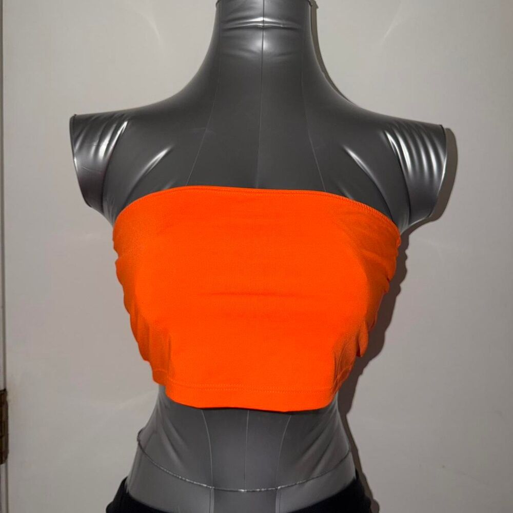 Love-j Women's Orange Crop-top